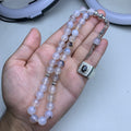 Buy 1 Get 1 FREE – Natural Aqeeq Tasbih with Gemstone Ring | Limited Time Offer