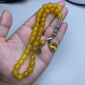 Buy 1 Get 1 FREE – Natural Aqeeq Tasbih with Gemstone Ring | Limited Time Offer
