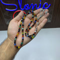 Natural Mixed Stone Tasbih – 100 Prayer Beads | Genuine Gemstone Misbaha | Handmade Islamic Prayer Beads