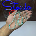 Natural Green Aqeeq Tasbih – 100 Prayer Beads | Genuine Green Agate Misbaha | Handmade Islamic Prayer Beads