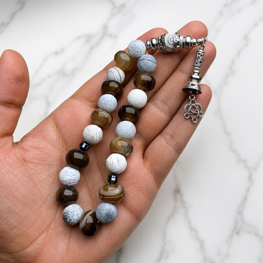 🖤 Sulamani Antique Tasbih | ⚠️ Only 2 Pieces Left in Stock – Advance Payment Required | Free Delivery 🚚