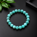 Natural Amazonite Stone Bracelet – Blue Green Gemstone Beads | Premium Bracelet
