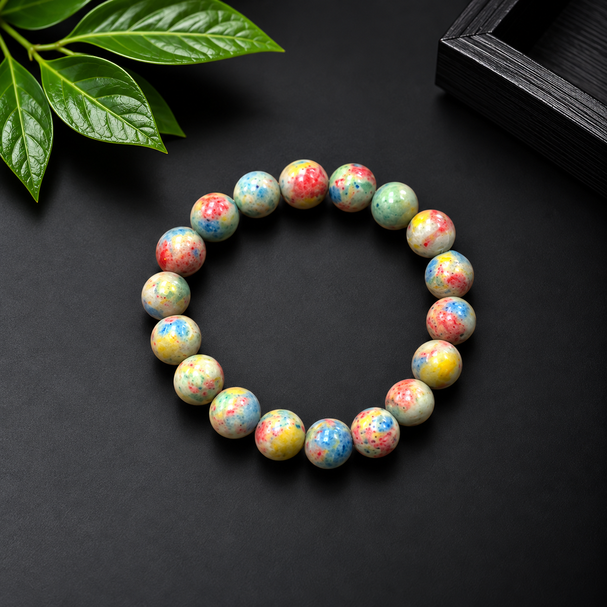 Baby Rainbow Stone Bracelet – Colorful Natural Gemstone Beads | Kids Bracelet