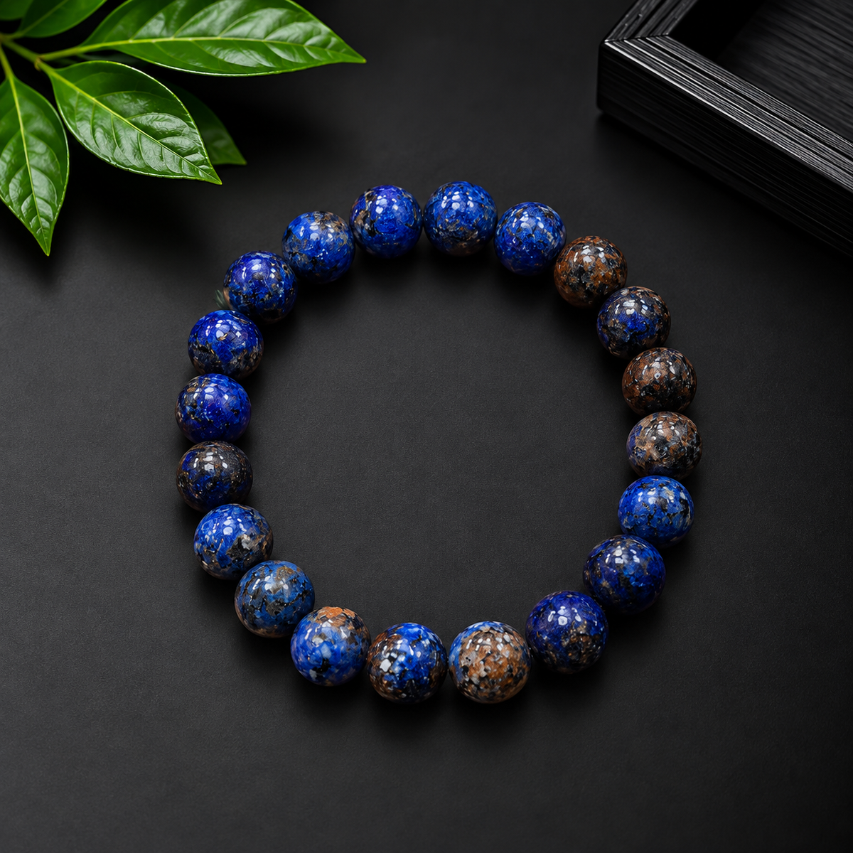 Natural Lapis Lazuli Bracelet – Deep Blue Gemstone Beads | Premium Bracelet
