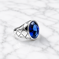 Premium Blue Neelam Zircon Ring | Cash on Delivery & Free Shipping