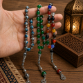 Deal of 3 Natural Stone Tasbihs – K2 Night Stone, Green Aqeeq & Mix Colour Aqeeq | Free Delivery 🚚 | ادائیگی سے پہلے پارسل کھول کر چیک کریں 📦