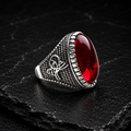 Natural Anari Aqeeq Stone Ring for Men | Elegant Handmade Gemstone Ring