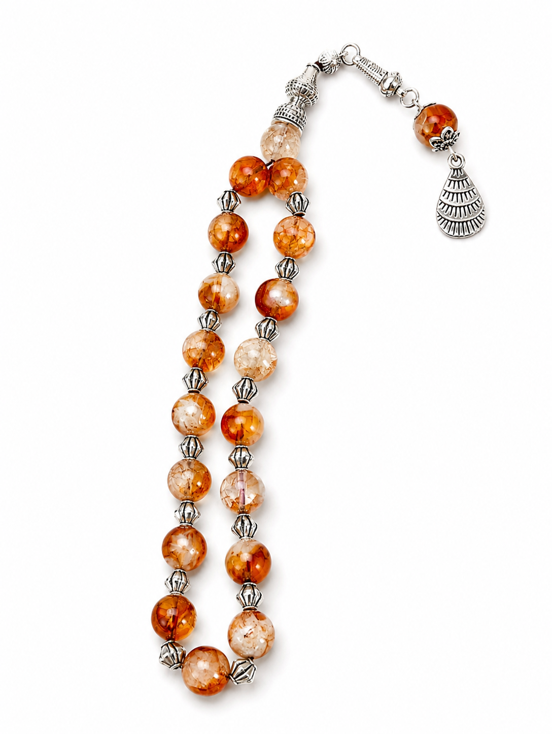 Premium Citrine Stone Tasbih – Natural Golden Prayer Beads