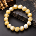 Premium Yellow Pearl Gemstone Bracelet
