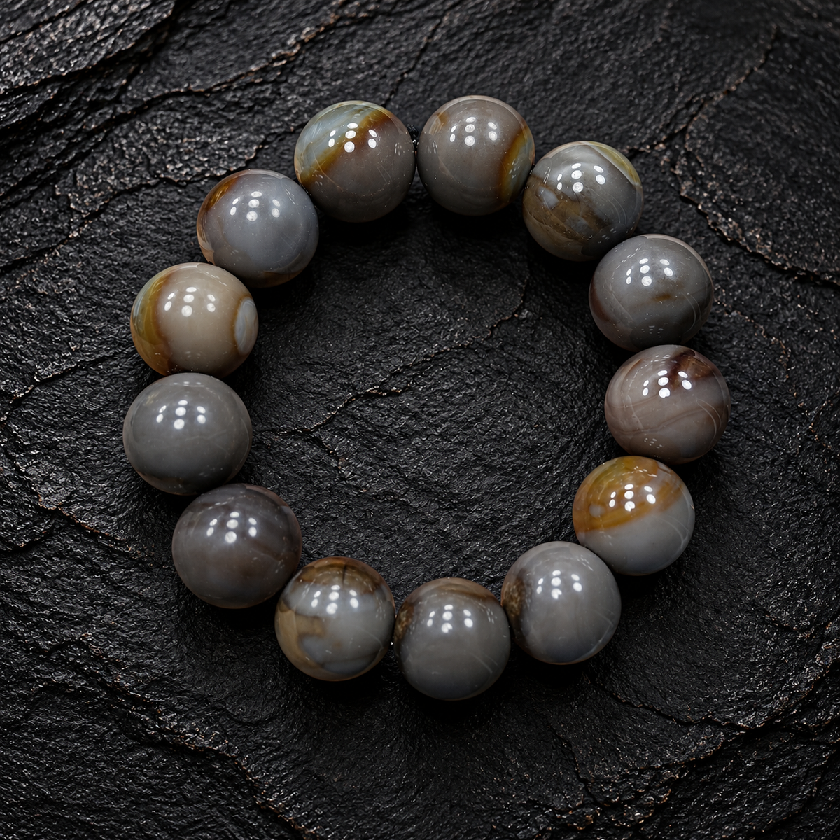 Premium Antique Iranian Stone Bracelet