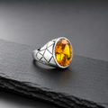 Premium Pukhraj Colour Zircon Ring | Cash on Delivery & Free Shipping