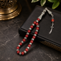 Marjan Tasbih – Premium Red Stone Prayer Beads